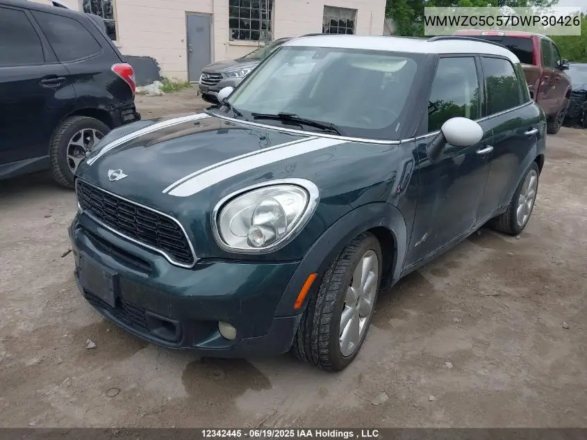 2013 Mini Countryman Cooper S VIN: WMWZC5C57DWP30426 Lot: 12342445