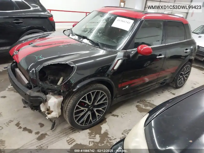 2013 Mini Countryman John Cooper Works VIN: WMWXD1C53DWL99423 Lot: 41566742