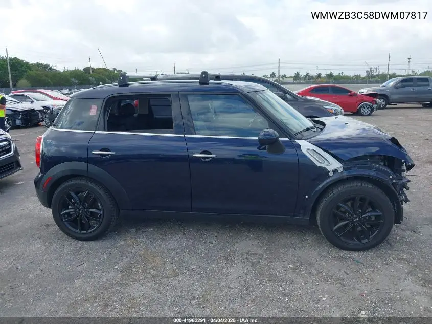 2013 Mini Countryman Cooper VIN: WMWZB3C58DWM07817 Lot: 41962291
