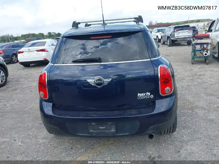 2013 Mini Countryman Cooper VIN: WMWZB3C58DWM07817 Lot: 41962291