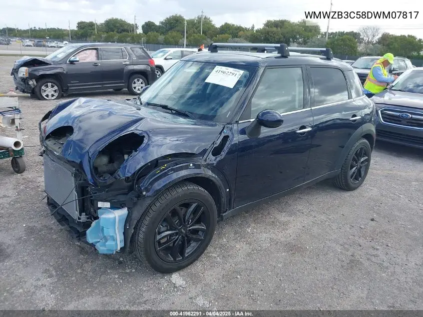 2013 Mini Countryman Cooper VIN: WMWZB3C58DWM07817 Lot: 41962291