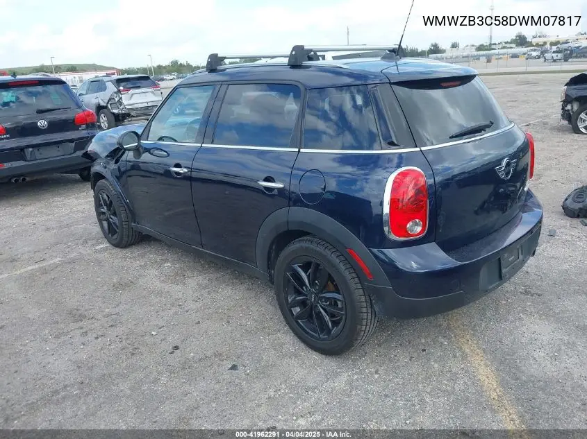 2013 Mini Countryman Cooper VIN: WMWZB3C58DWM07817 Lot: 41962291