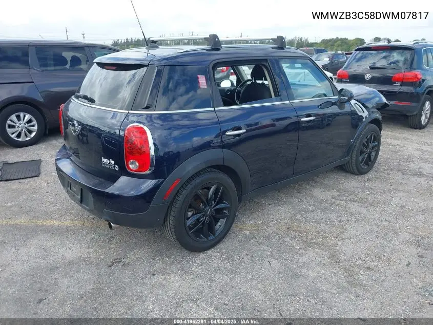 2013 Mini Countryman Cooper VIN: WMWZB3C58DWM07817 Lot: 41962291