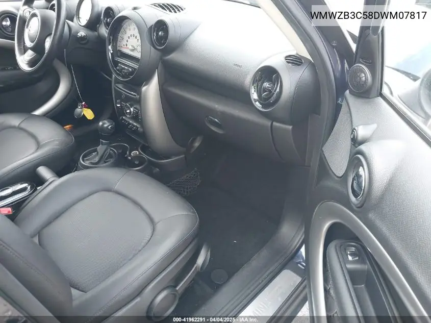 2013 Mini Countryman Cooper VIN: WMWZB3C58DWM07817 Lot: 41962291