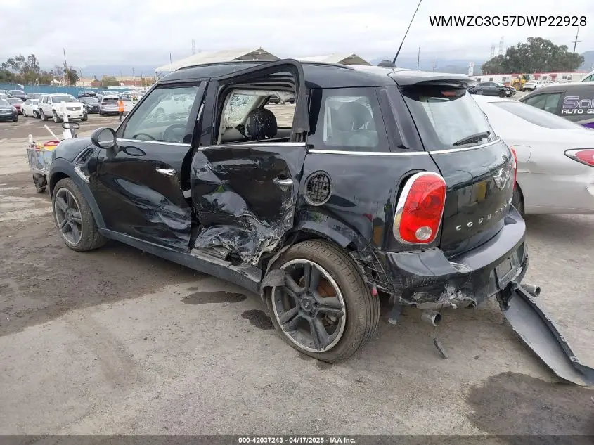 2013 Mini Countryman Cooper S VIN: WMWZC3C57DWP22928 Lot: 42037243