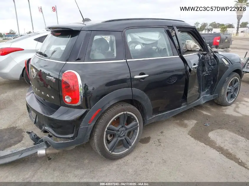 2013 Mini Countryman Cooper S VIN: WMWZC3C57DWP22928 Lot: 42037243