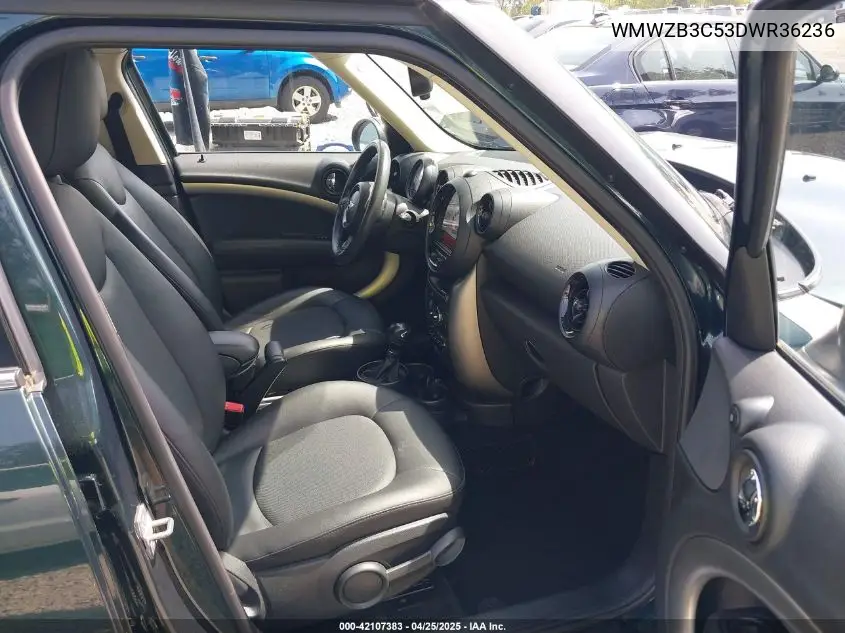 2013 Mini Countryman Cooper VIN: WMWZB3C53DWR36236 Lot: 42107383