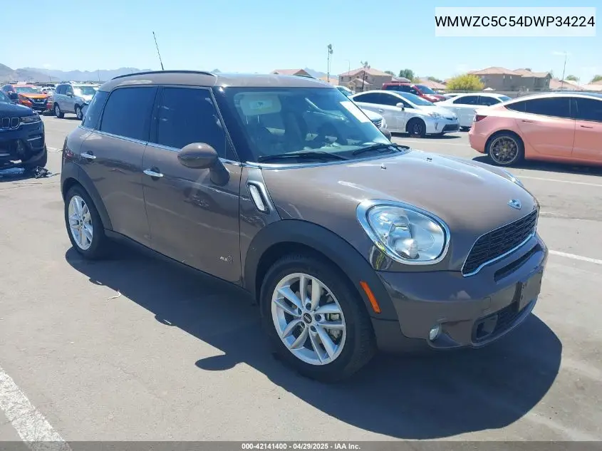 2013 Mini Countryman Cooper S VIN: WMWZC5C54DWP34224 Lot: 42141400