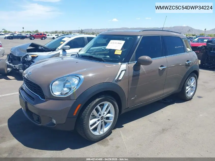 2013 Mini Countryman Cooper S VIN: WMWZC5C54DWP34224 Lot: 42141400