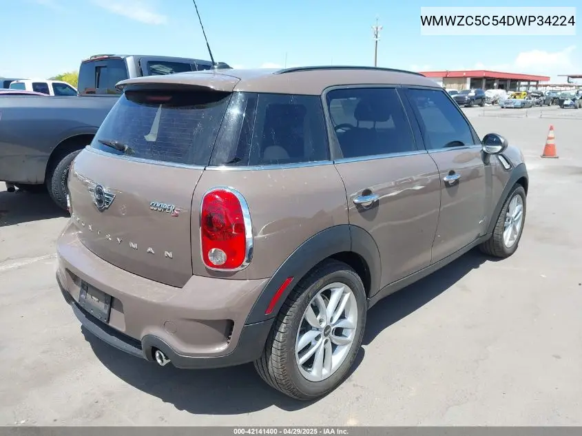 2013 Mini Countryman Cooper S VIN: WMWZC5C54DWP34224 Lot: 42141400