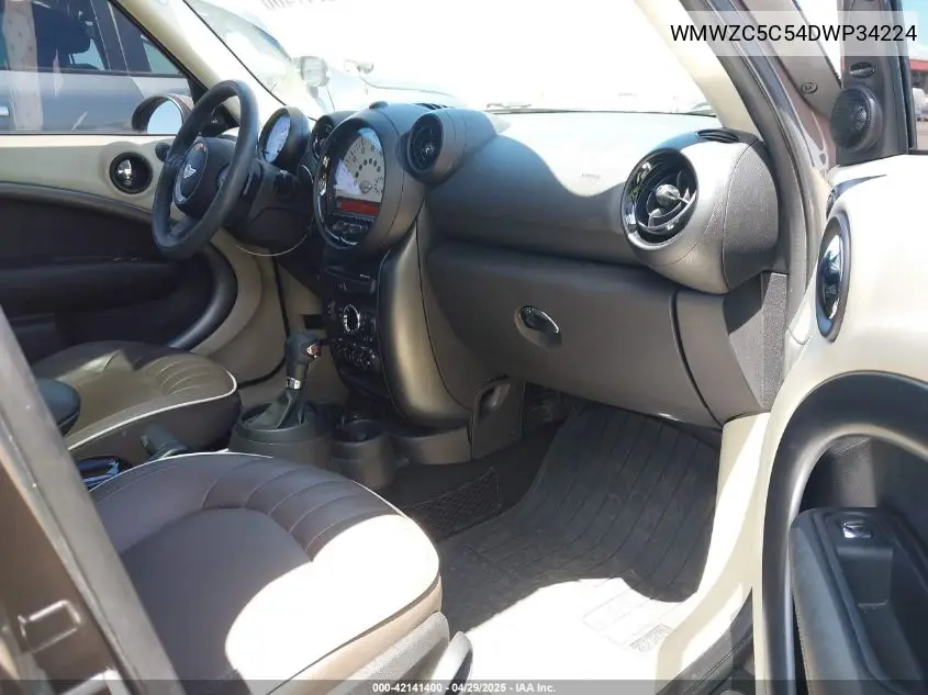 2013 Mini Countryman Cooper S VIN: WMWZC5C54DWP34224 Lot: 42141400