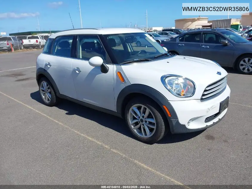 2013 Mini Countryman Cooper VIN: WMWZB3C52DWR35806 Lot: 42184010