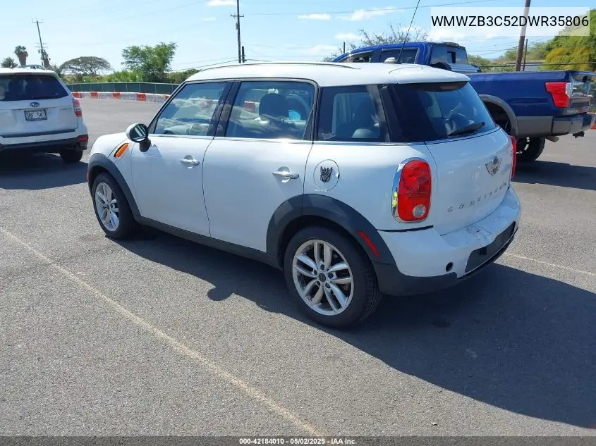 2013 Mini Countryman Cooper VIN: WMWZB3C52DWR35806 Lot: 42184010