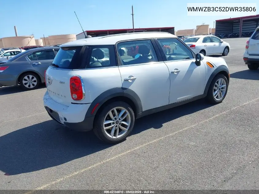 2013 Mini Countryman Cooper VIN: WMWZB3C52DWR35806 Lot: 42184010