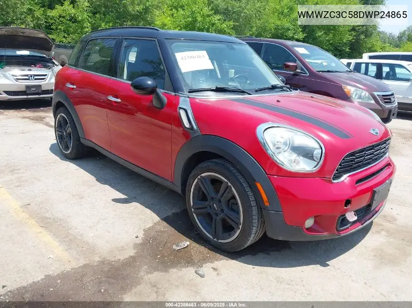 2013 Mini Countryman Cooper S VIN: WMWZC3C58DWP24865 Lot: 42386463
