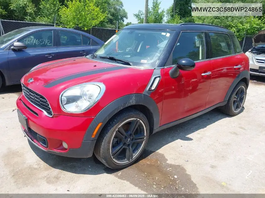 2013 Mini Countryman Cooper S VIN: WMWZC3C58DWP24865 Lot: 42386463