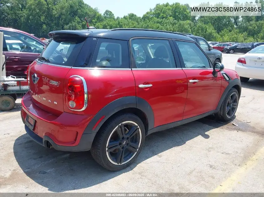 2013 Mini Countryman Cooper S VIN: WMWZC3C58DWP24865 Lot: 42386463