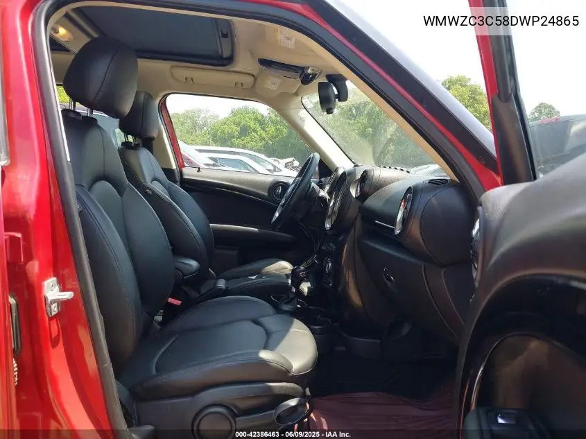 2013 Mini Countryman Cooper S VIN: WMWZC3C58DWP24865 Lot: 42386463