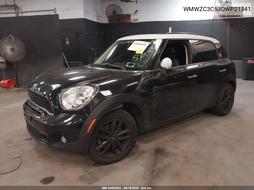 2013 Mini Countryman Cooper S VIN: WMWZC3C53DWP21341 Lot: 42493452