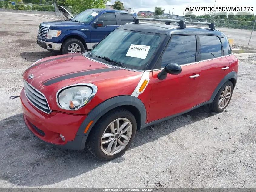 2013 Mini Countryman Cooper VIN: WMWZB3C55DWM31279 Lot: 42502934