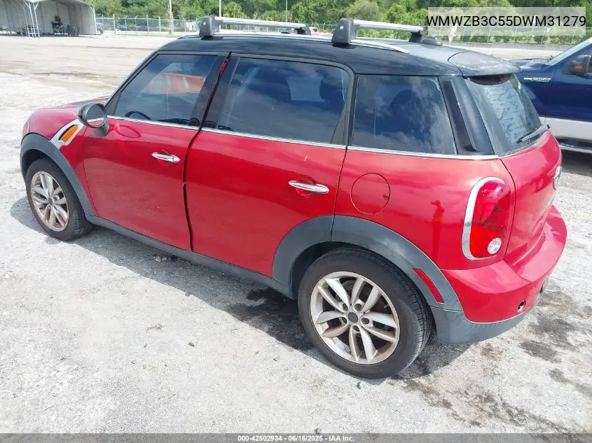 2013 Mini Countryman Cooper VIN: WMWZB3C55DWM31279 Lot: 42502934