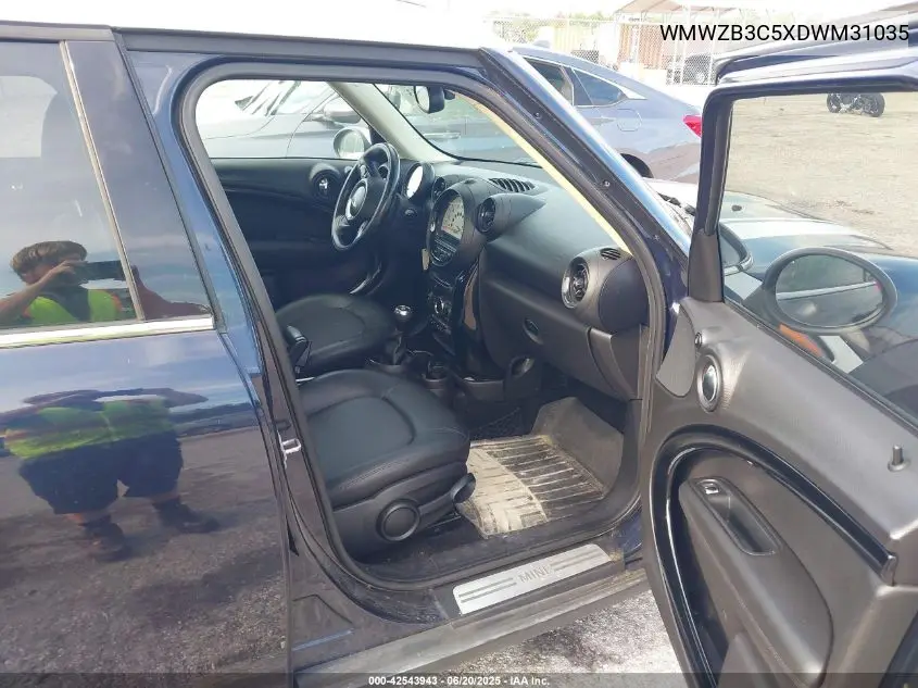 2013 Mini Countryman Cooper VIN: WMWZB3C5XDWM31035 Lot: 42543943