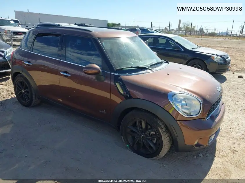 2013 Mini Countryman Cooper S VIN: WMWZC5C58DWP30998 Lot: 42594984
