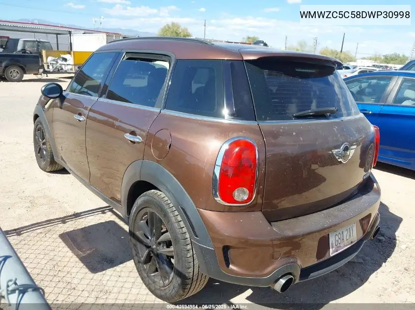 2013 Mini Countryman Cooper S VIN: WMWZC5C58DWP30998 Lot: 42594984