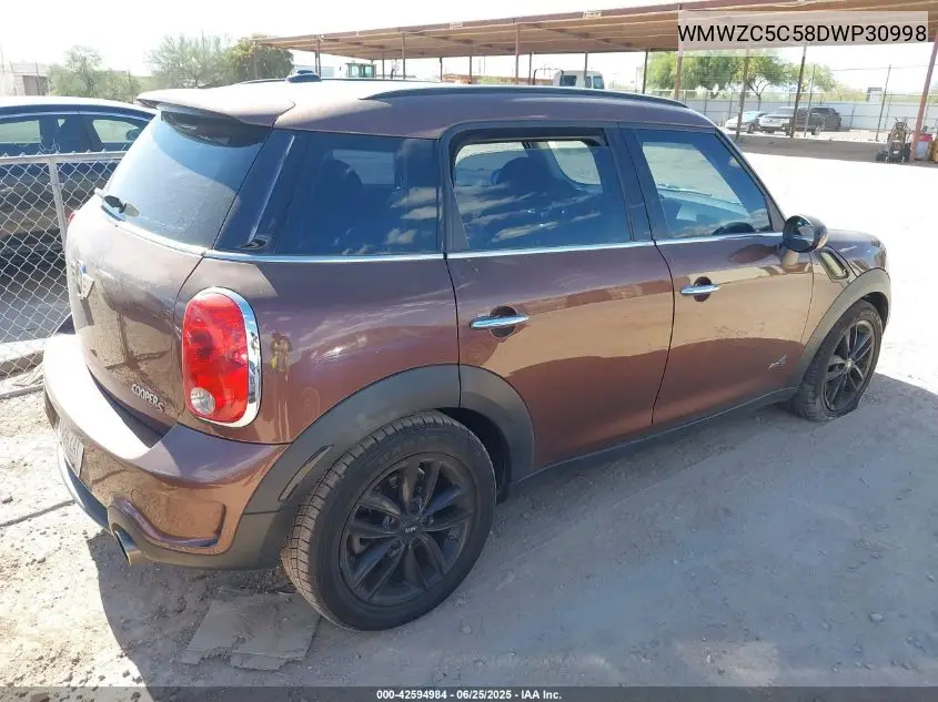 2013 Mini Countryman Cooper S VIN: WMWZC5C58DWP30998 Lot: 42594984