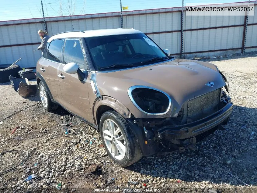 2014 Mini Countryman Cooper S VIN: WMWZC3C5XEWP52054 Lot: 41452354