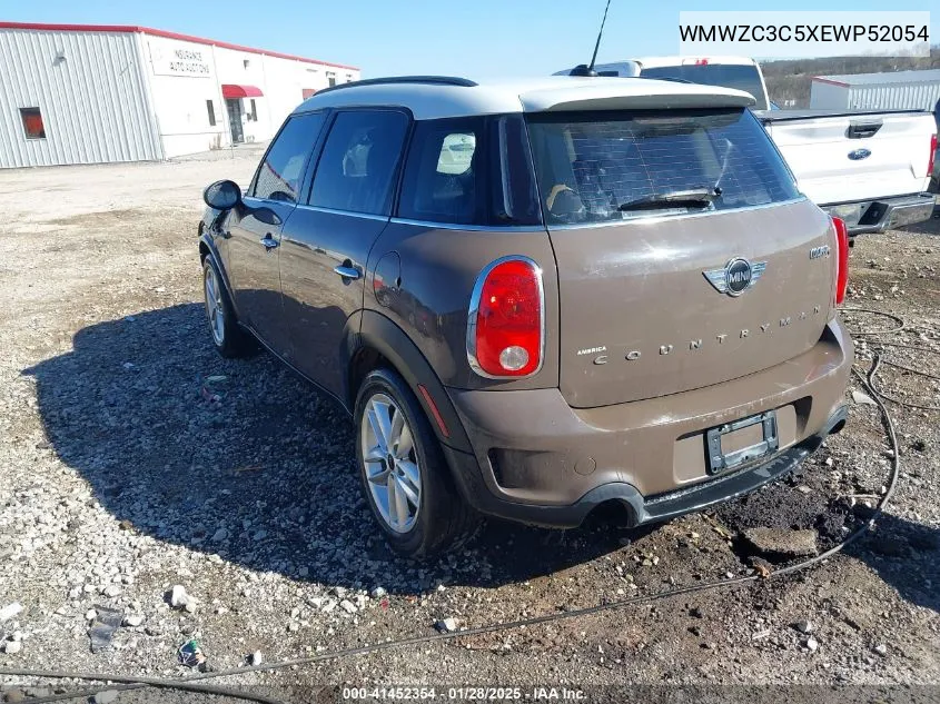 2014 Mini Countryman Cooper S VIN: WMWZC3C5XEWP52054 Lot: 41452354