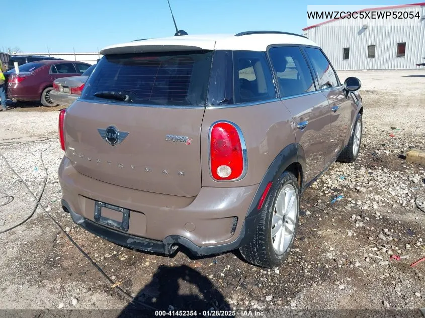2014 Mini Countryman Cooper S VIN: WMWZC3C5XEWP52054 Lot: 41452354
