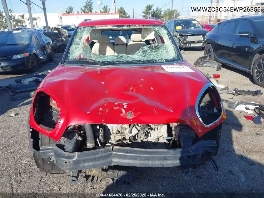 2014 Mini Countryman Cooper S VIN: WMWZC3C54EWP26355 Lot: 41654476