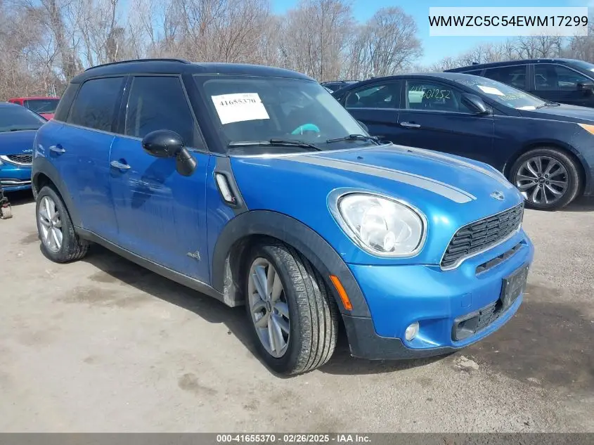 2014 Mini Countryman Cooper S VIN: WMWZC5C54EWM17299 Lot: 41655370