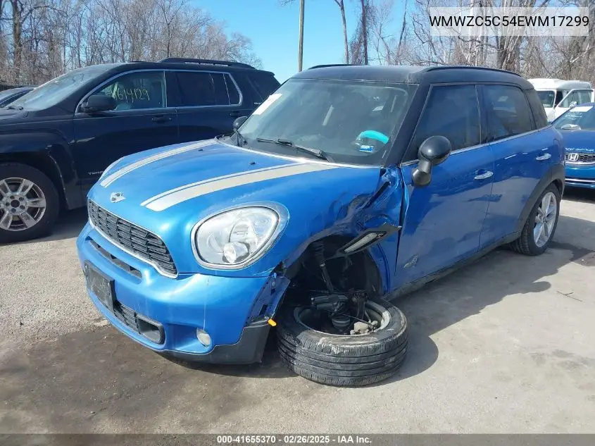 2014 Mini Countryman Cooper S VIN: WMWZC5C54EWM17299 Lot: 41655370