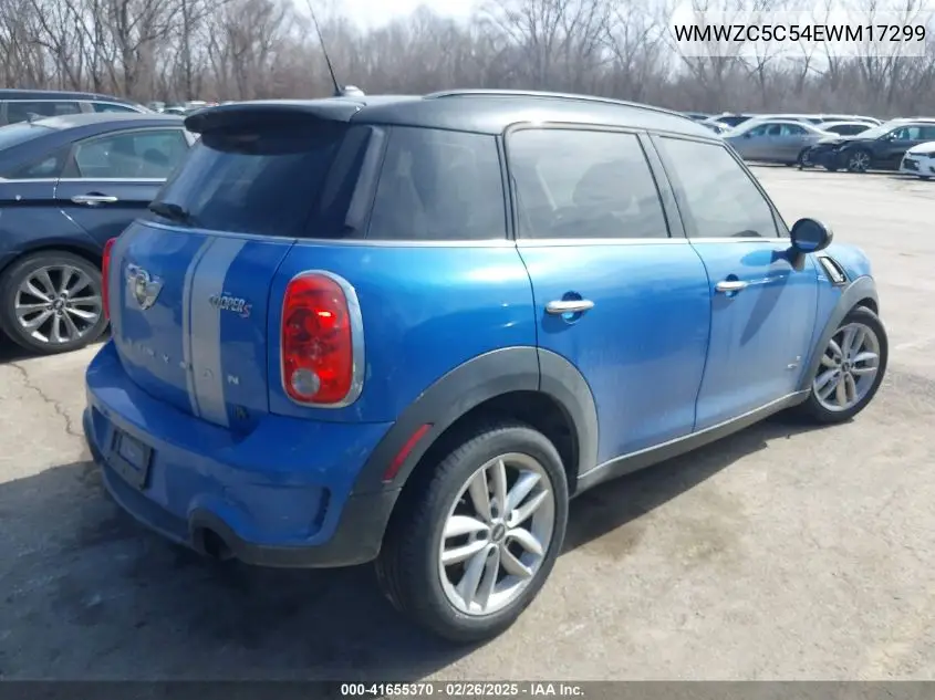 2014 Mini Countryman Cooper S VIN: WMWZC5C54EWM17299 Lot: 41655370