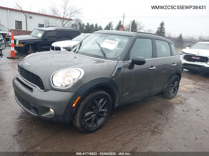 2014 Mini Countryman Cooper S VIN: WMWZC5C55EWP38431 Lot: 41710523