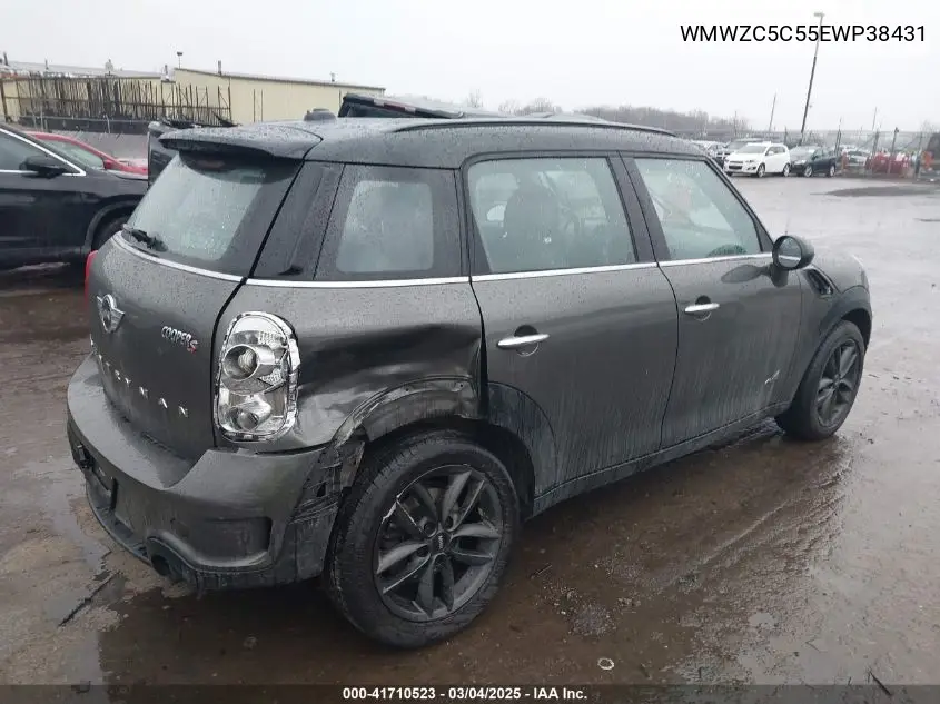 2014 Mini Countryman Cooper S VIN: WMWZC5C55EWP38431 Lot: 41710523