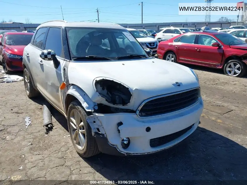 2014 Mini Countryman Cooper VIN: WMWZB3C52EWR42241 Lot: 41734963