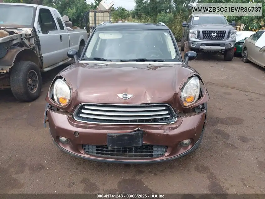 2014 Mini Countryman Cooper VIN: WMWZB3C51EWR36737 Lot: 41741248