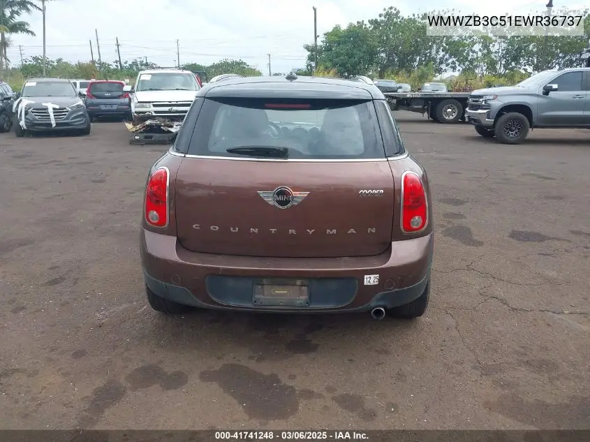 2014 Mini Countryman Cooper VIN: WMWZB3C51EWR36737 Lot: 41741248