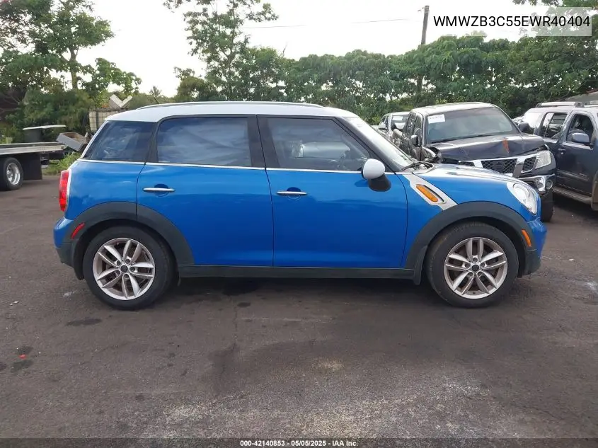 2014 Mini Countryman Cooper VIN: WMWZB3C55EWR40404 Lot: 42140853
