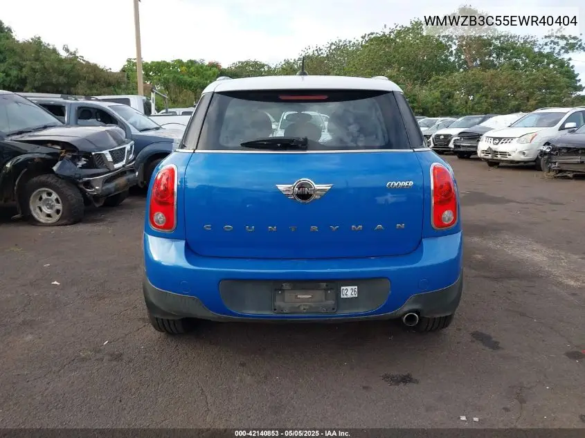 2014 Mini Countryman Cooper VIN: WMWZB3C55EWR40404 Lot: 42140853