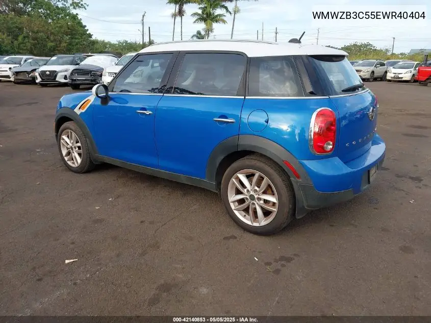 2014 Mini Countryman Cooper VIN: WMWZB3C55EWR40404 Lot: 42140853