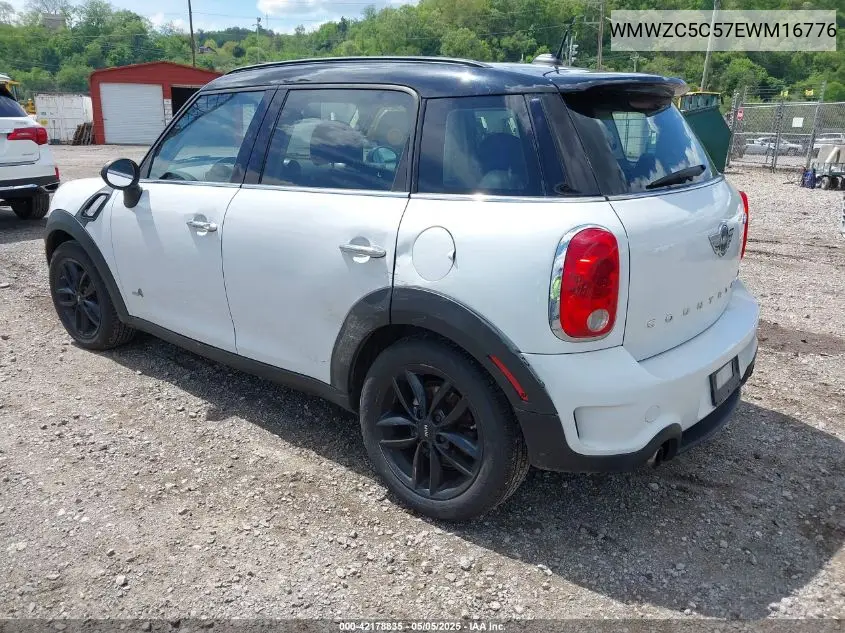 2014 Mini Countryman Cooper S VIN: WMWZC5C57EWM16776 Lot: 42178835