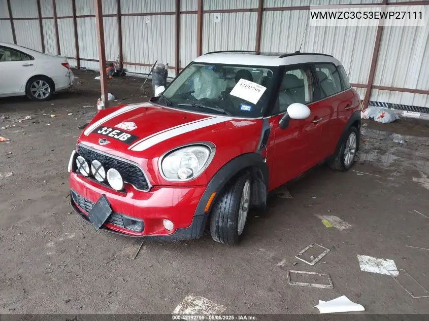 2014 Mini Countryman Cooper S VIN: WMWZC3C53EWP27111 Lot: 42192799