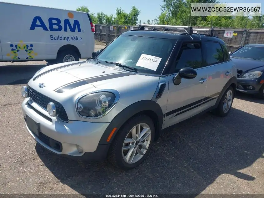 2014 Mini Countryman Cooper S VIN: WMWZC5C52EWP36667 Lot: 42541120
