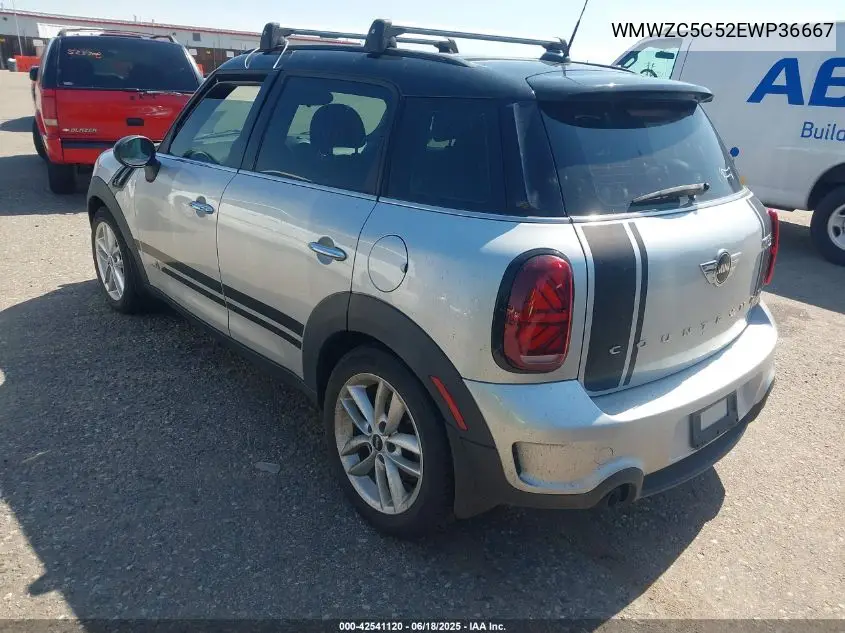 2014 Mini Countryman Cooper S VIN: WMWZC5C52EWP36667 Lot: 42541120