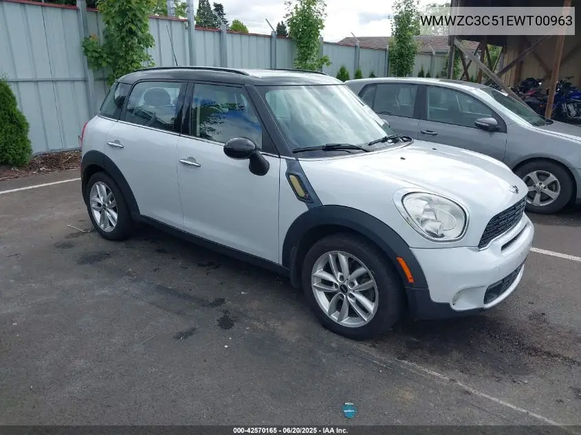 2014 Mini Countryman Cooper S VIN: WMWZC3C51EWT00963 Lot: 42570165