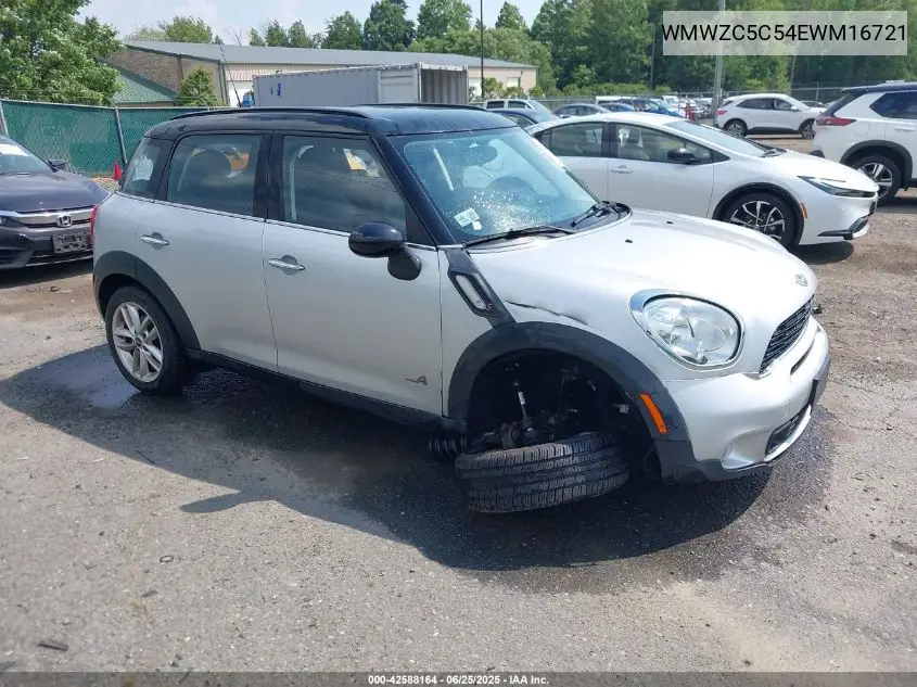 2014 Mini Countryman Cooper S VIN: WMWZC5C54EWM16721 Lot: 42588164